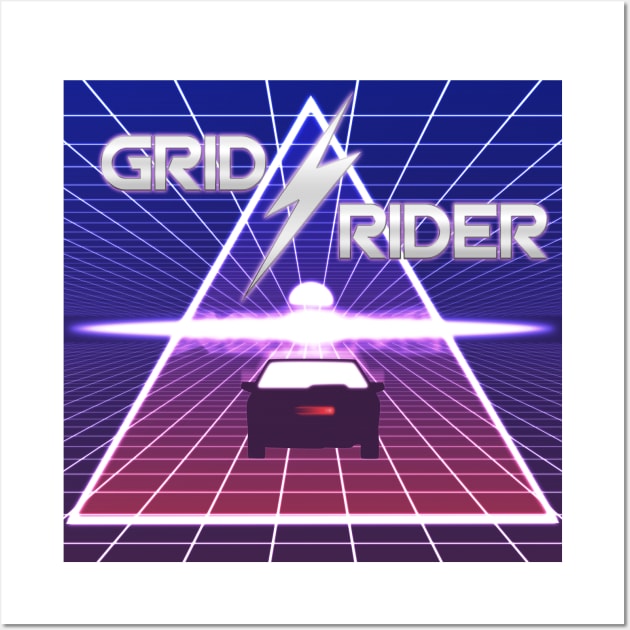 Grid Rider Wall Art by prometheus31